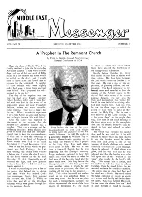 Middle East Messenger | April 1, 1961