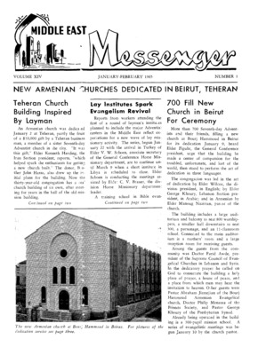 Middle East Messenger | January 1, 1965