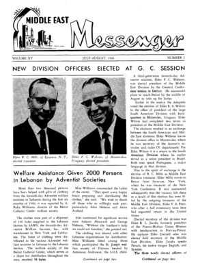 Middle East Messenger | July 1, 1966