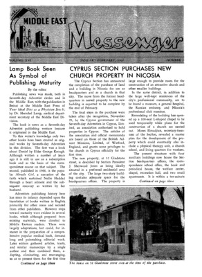 Middle East Messenger | January 1, 1967