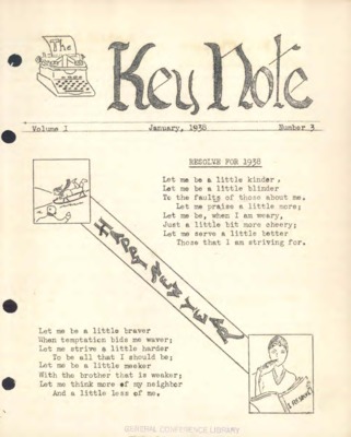 The Keynote | January 1, 1938