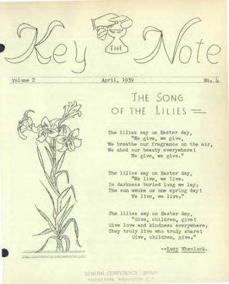 The Keynote | April 1, 1939