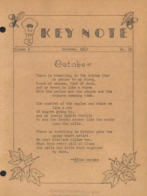 The Keynote | October 1, 1940