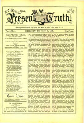 The Present Truth | January 20, 1887