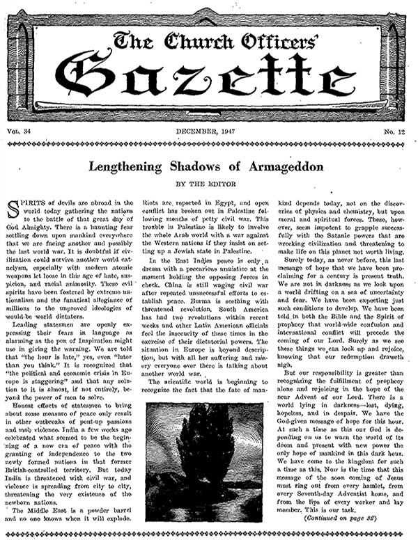 The Church Officers' Gazette