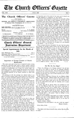 The Church Officers' Gazette | July 1, 1926