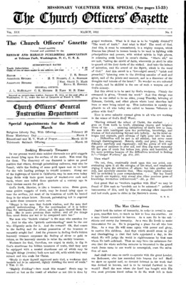 The Church Officers' Gazette | March 1, 1932
