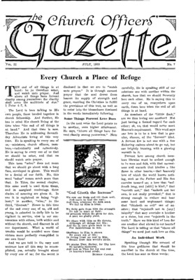 The Church Officers' Gazette | July 1, 1935