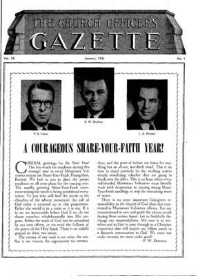 The Church Officers' Gazette | January 1, 1951