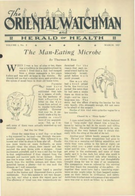 The Oriental Watchman and Herald of Health | March 1, 1927