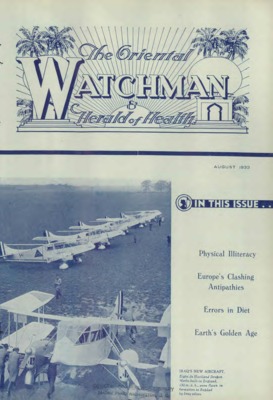The Oriental Watchman and Herald of Health | August 1, 1933