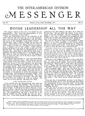 The Inter-American Division Messenger | November 1, 1927