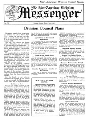 The Inter-American Division Messenger | July 1, 1929