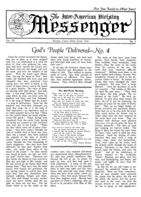 The Inter-American Division Messenger | June 1, 1932