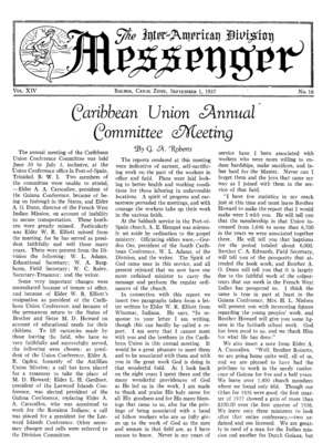 The Inter-American Division Messenger | September 1, 1937