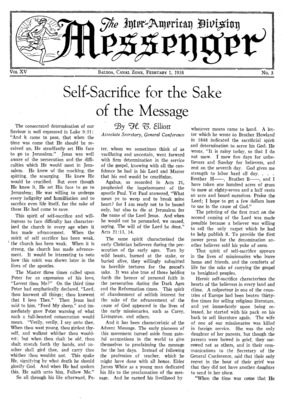 The Inter-American Division Messenger | February 1, 1938