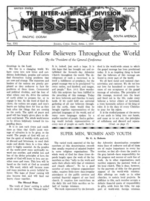 The Inter-American Division Messenger | April 1, 1939