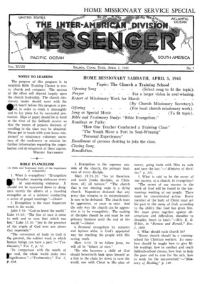 The Inter-American Division Messenger | April 1, 1941
