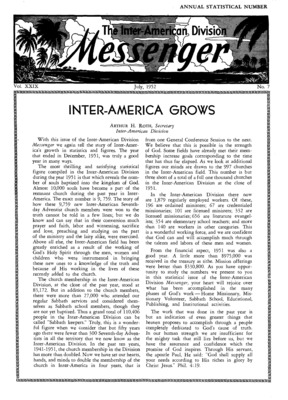 The Inter-American Division Messenger | July 1, 1952