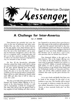 The Inter-American Division Messenger | April 1, 1957
