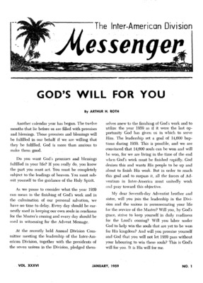 The Inter-American Division Messenger | January 1, 1959