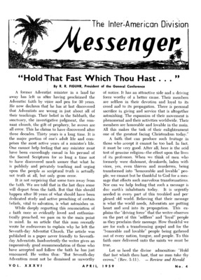 The Inter-American Division Messenger | April 1, 1959