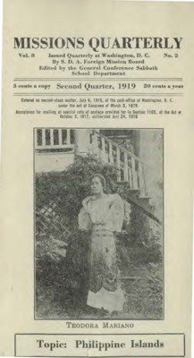 Missions Quarterly | April 1, 1919