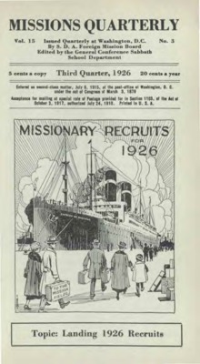 Missions Quarterly | July 1, 1926