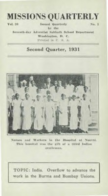 Missions Quarterly | April 1, 1931