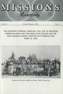 Missions Quarterly | April 1, 1952