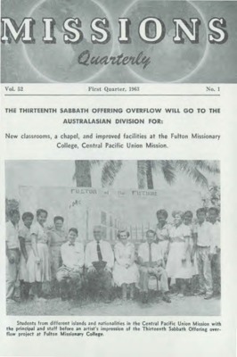 Missions Quarterly | January 1, 1963