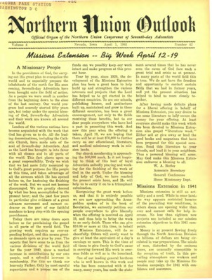 Northern Union Outlook | April 1, 1941