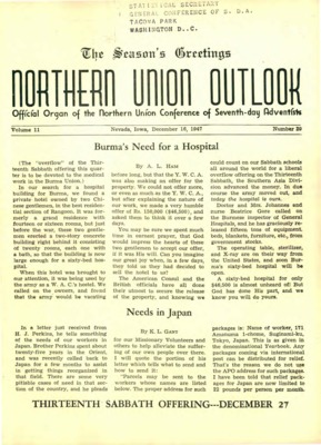 Northern Union Outlook | December 16, 1947