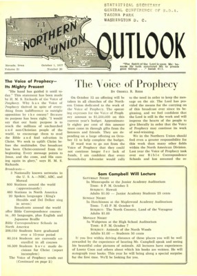 Northern Union Outlook | October 1, 1957