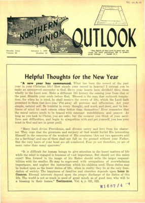 Northern Union Outlook | January 1, 1965