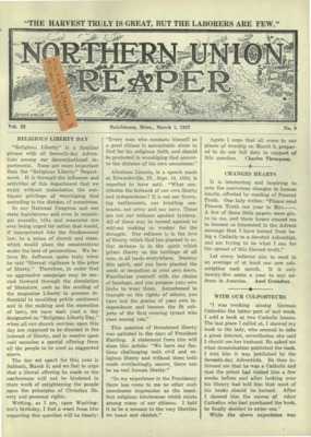 Northern Union Reaper | March 1, 1927