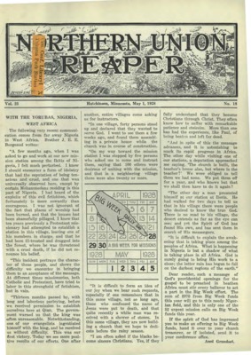 Northern Union Reaper | May 1, 1928