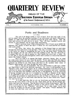 Quarterly Review | October 1, 1935