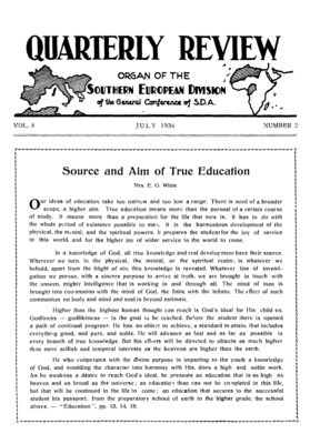 Quarterly Review | July 1, 1936