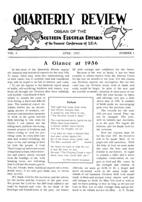 Quarterly Review | April 1, 1937