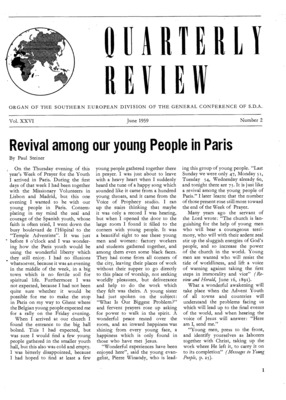 Quarterly Review | June 1, 1959