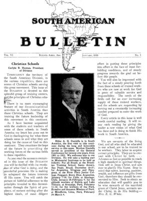South American Bulletin | January 1, 1930