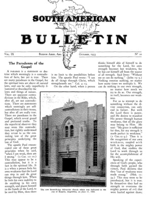 South American Bulletin | October 1, 1933