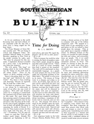 South American Bulletin | October 1, 1939