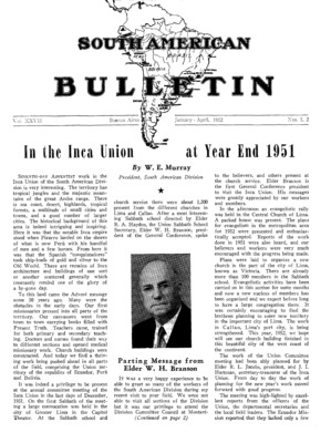 South American Bulletin | January 1, 1952