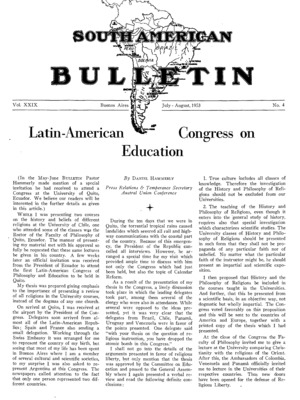 South American Bulletin | July 1, 1953