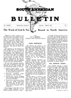 South American Bulletin | January 1, 1957