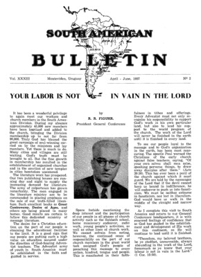 South American Bulletin | April 1, 1957