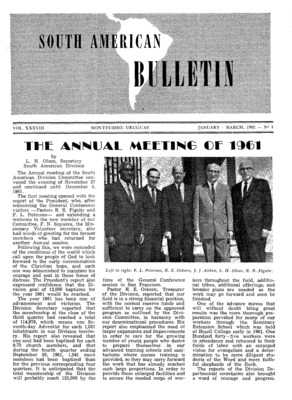 South American Bulletin | January 1, 1962