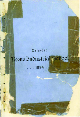 Calendar: Keene Industrial School | July 1, 1894